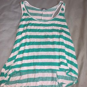 STRIPED CHARLOTTE RUSSE CROP TOP